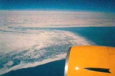 Groenland aus dem Flugzeug