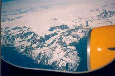 Groenland aus dem Flugzeug